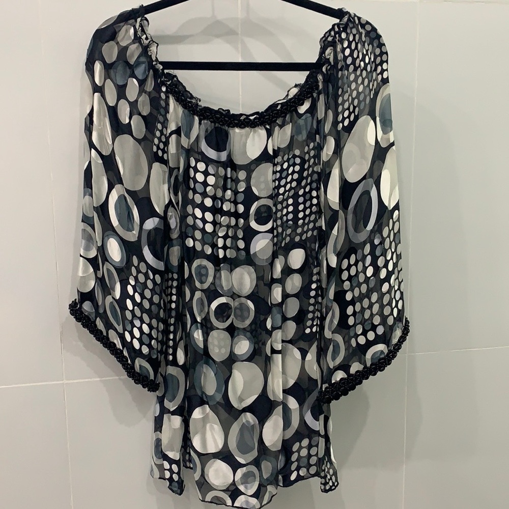 Off Shoulder Print Top